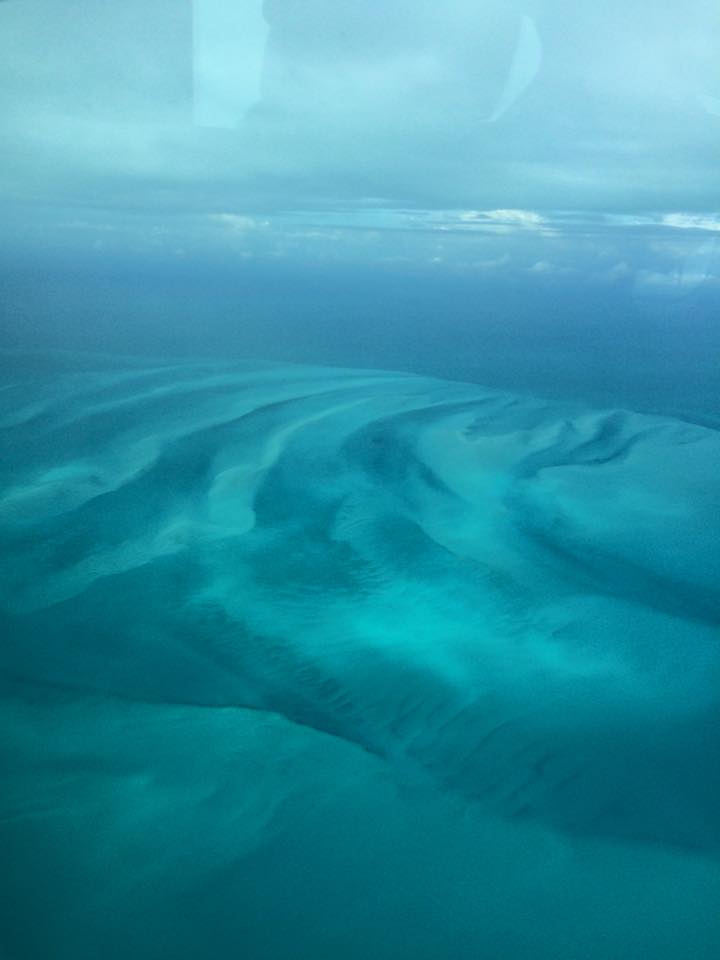 view of ocean from plane