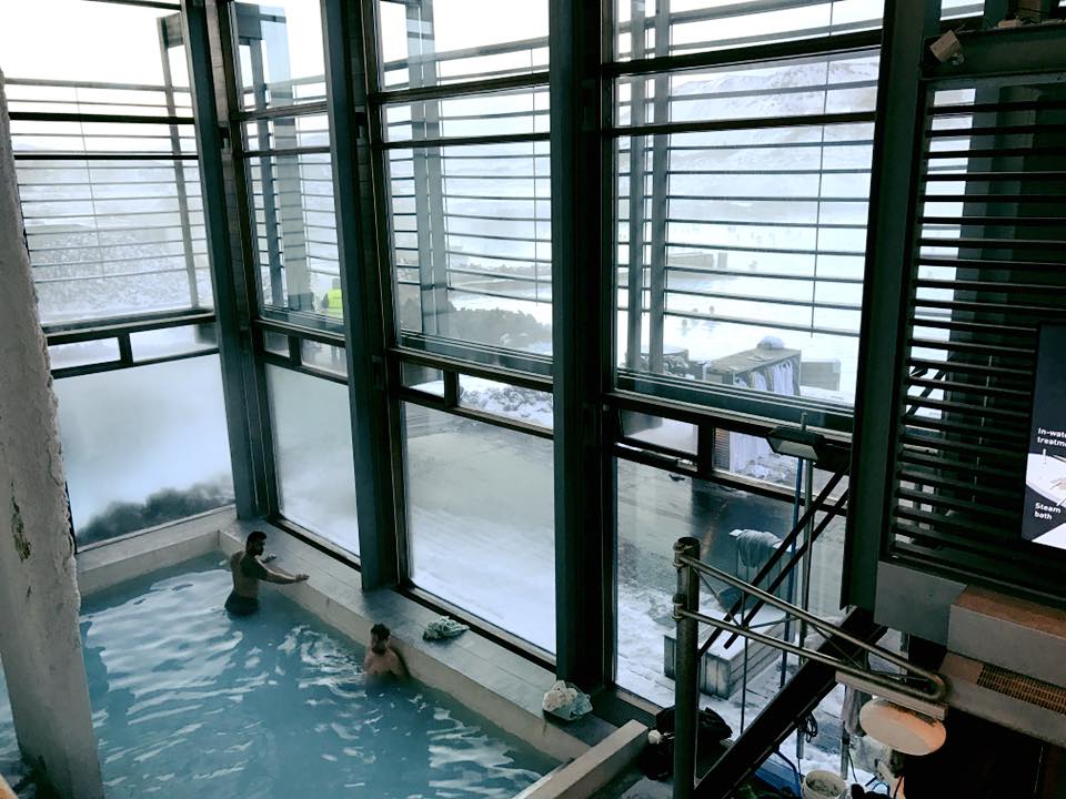 Blue Lagoon Iceland inside entrance to pool